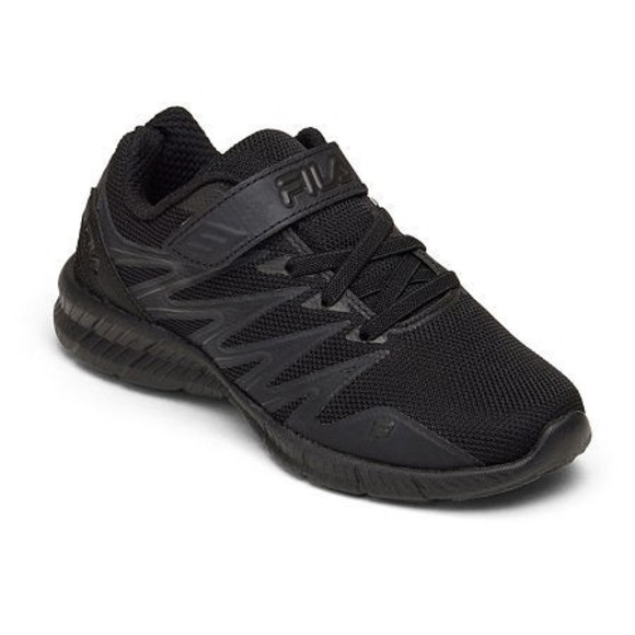 FILA Mens Fantom 8 Strap Little Boys Running Shoes, Black, 13 Medium - Picture 1 of 1